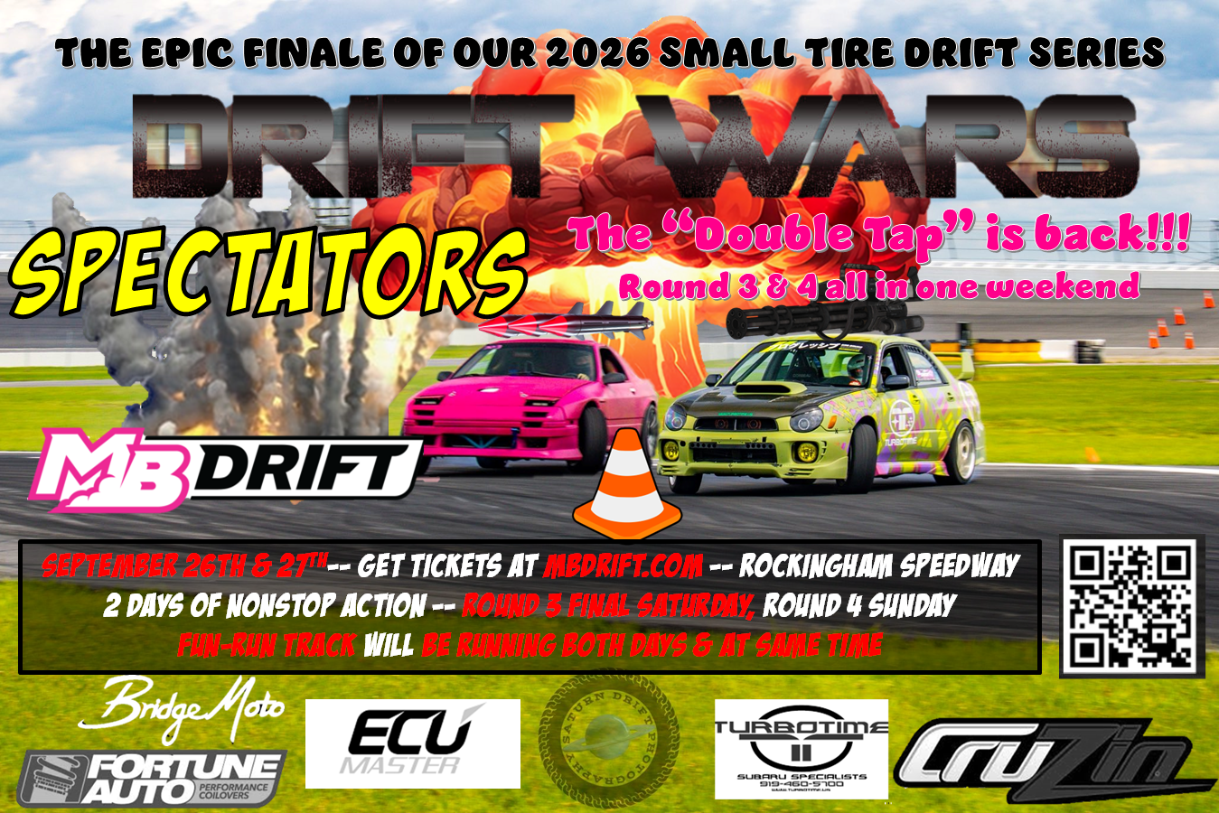 MB Drift Event #5 of 6 "Drift Wars" 2026 SPECTATOR REGISTRATON Sept 26th & 27th
