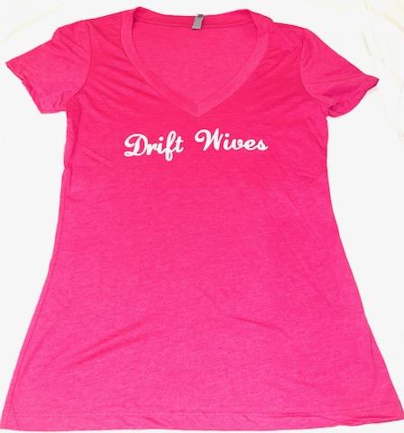 Drift Wives Ladies V-Neck T-Shirt