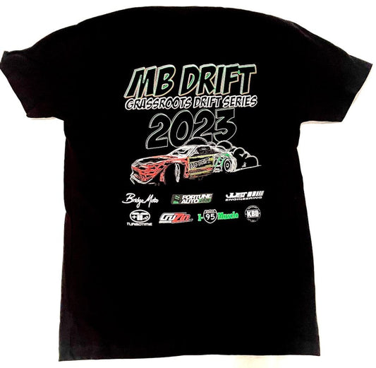 MB Drift 2023 Season T-Shirt (Rasta Race Car)