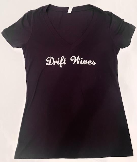 Drift Wives Ladies V-Neck T-Shirt